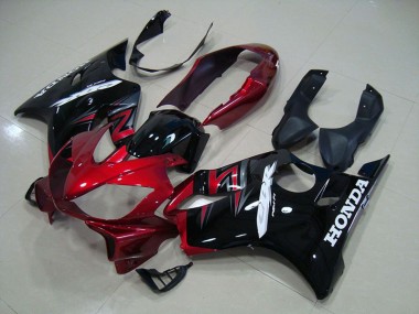 Moto Plástico Honda CBR 600 F4i 2004-2007 - Preto Vermelho