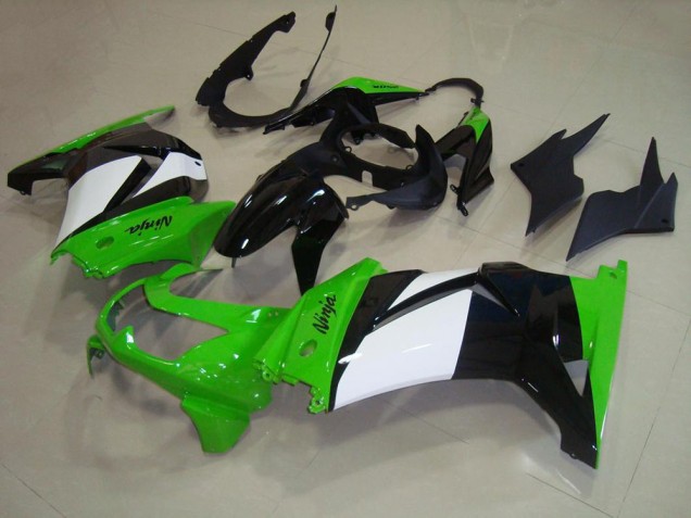 Moto Plástico Kawasaki ZX 250R 2008-2012 - Verde Branco Preto