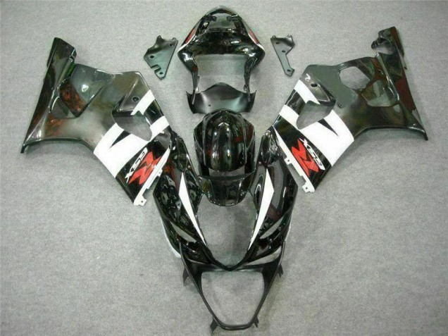 Moto Plástico Suzuki GSXR 1000 K3 2003-2004 - Branco Preto Moto Plástico Suzuki GSXR 1000 K3 2003-2004 - Branco Preto