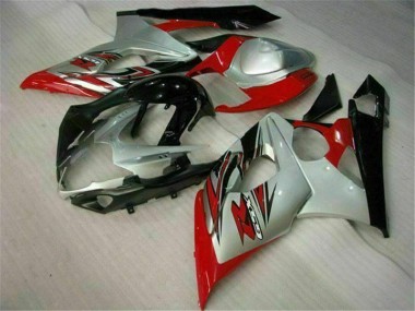 Moto Plástico Suzuki GSXR 1000 K5 2005-2006 - Vermelho Branco