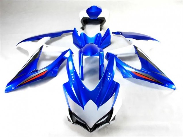 Moto Plástico Suzuki GSXR 600 / 750 K11 2011-2021 - Azul Branco Moto Plástico Suzuki GSXR 600 / 750 K11 2011-2021 - Azul Branco