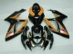 Moto Plástico Suzuki GSXR 600 / 750 K6 2006-2007 - Preto Laranja