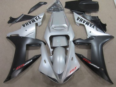 Moto Plástico Yamaha R1 2002-2003 - Prata Preto