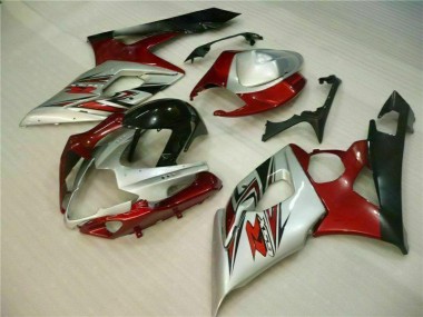 Moto Plásticos Suzuki GSXR 1000 K5 2005-2006 - Vermelho Branco