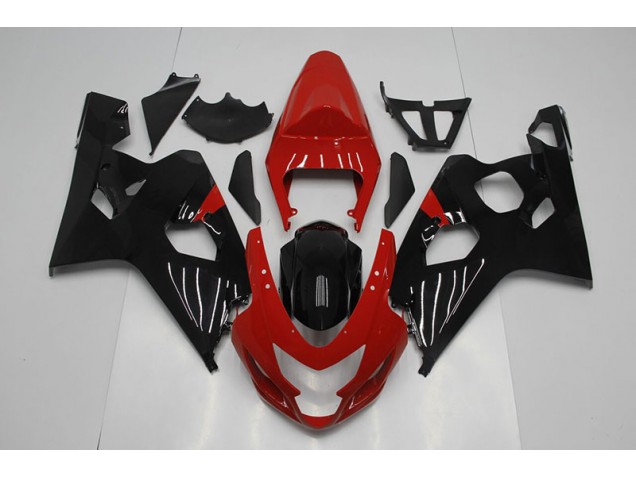 Moto Plásticos Suzuki GSXR 750 K4 2004-2005 - Vermelho Preto