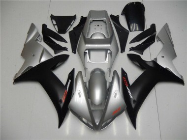Moto Plásticos Yamaha R1 2002-2003 - Prata Preto