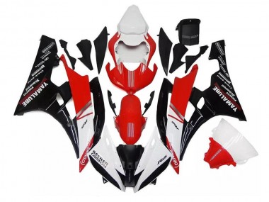 Moto Plásticos Yamaha R6 2006-2007 - Branco Vermelho Preto