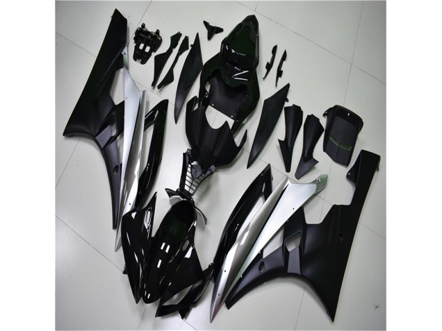 Carenagem Moto Yamaha R6 2008-2016 - Prata Preto Carenagem Moto Yamaha R6 2008-2016 - Prata Preto