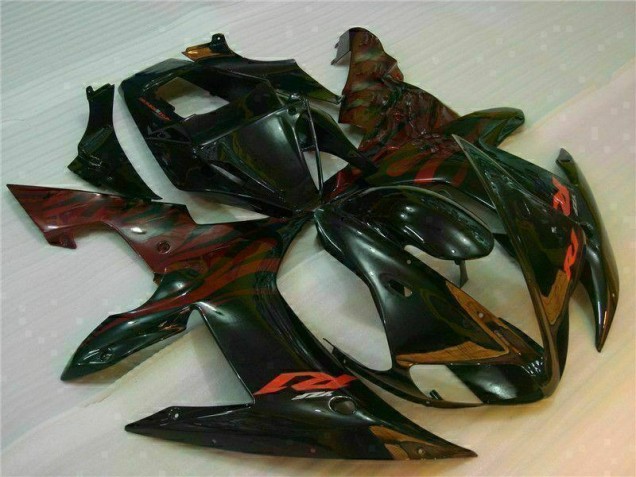 Kit Carenagem Moto Yamaha R1 2002-2003 - Preto