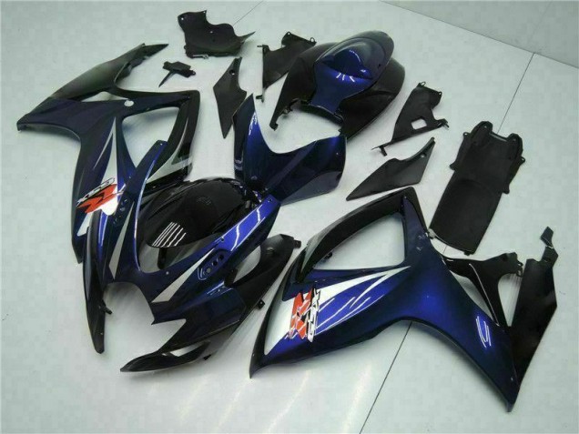 Abs Kits Carenagem Moto Suzuki GSXR 600 / 750 K6 2006-2007 - Preto Azul Abs Kits Carenagem Moto Suzuki GSXR 600 / 750 K6 2006-2007 - Preto Azul