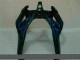 Carenagem Moto Kawasaki ZX6R 2000-2002 - Preto & Azul Chama