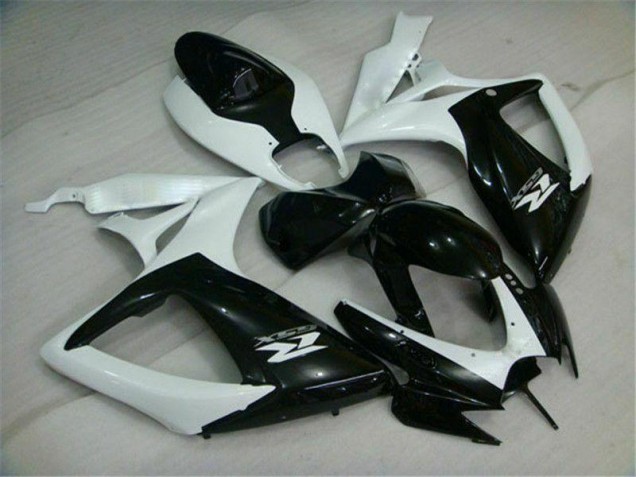Carenagem Moto Suzuki GSXR 600 / 750 K6 2006-2007 - Preto Branco