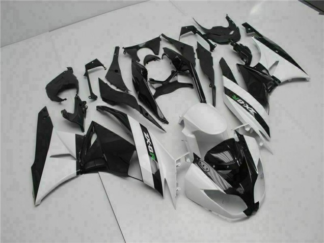 Carenagem Moto Kawasaki ZX6R 2009-2012 - Preto Branco