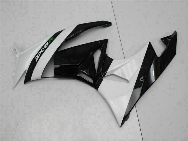 Carenagem Moto Kawasaki ZX6R 2009-2012 - Preto Branco
