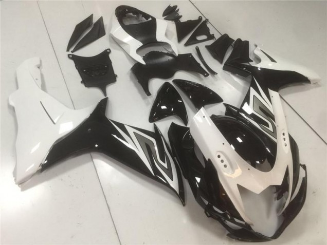 Abs Moto Plástico Suzuki GSXR 600 / 750 K11 2011-2021 - Preto Branco Abs Moto Plástico Suzuki GSXR 600 / 750 K11 2011-2021 - Preto Branco
