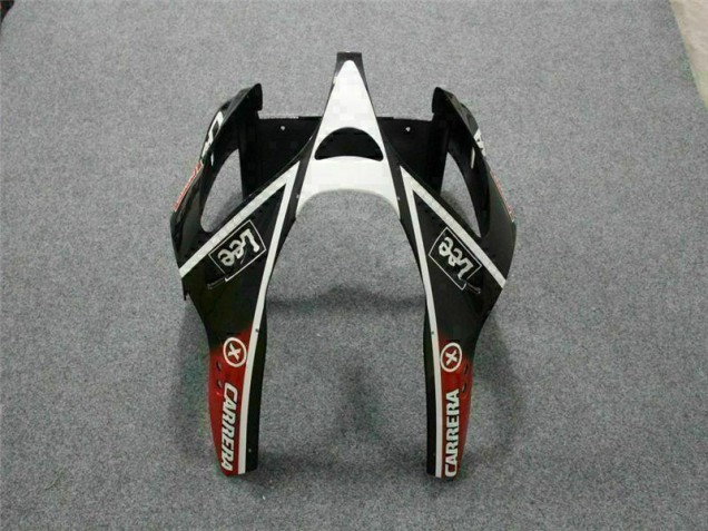 Carenagem Moto Kawasaki ZX6R 2000-2002 - Preto Branco Eurobet Carenagem Moto Kawasaki ZX6R 2000-2002 - Preto Branco Eurobet