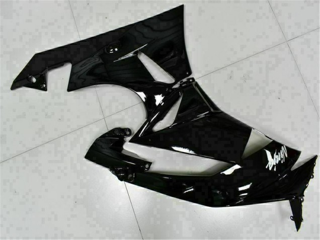 Carenagem Moto Kawasaki ZX6R 2009-2012 - Preto Branco Ninja