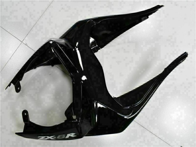 Carenagem Moto Kawasaki ZX6R 2009-2012 - Preto Branco Ninja