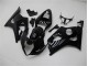Injeção Kit Carenagem Moto Suzuki GSXR 1000 K3 2003-2004 - Preto Brilhante
