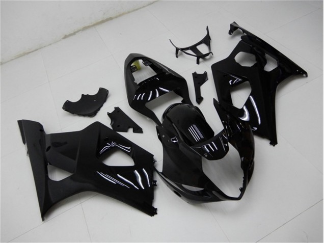 Injeção Kit Carenagem Moto Suzuki GSXR 1000 K3 2003-2004 - Preto Brilhante