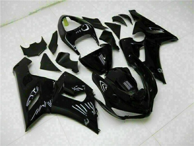 Kit Carenagem Moto Kawasaki ZX6R 2005-2006 - Preto Brilhante
