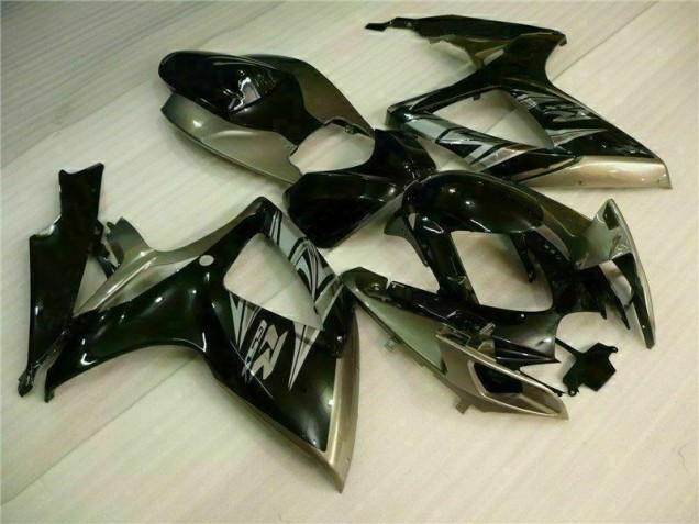 Kit Carenagem Moto Suzuki GSXR 600 / 750 K6 2006-2007 - Preto Cinzento Kit Carenagem Moto Suzuki GSXR 600 / 750 K6 2006-2007 - Preto Cinzento