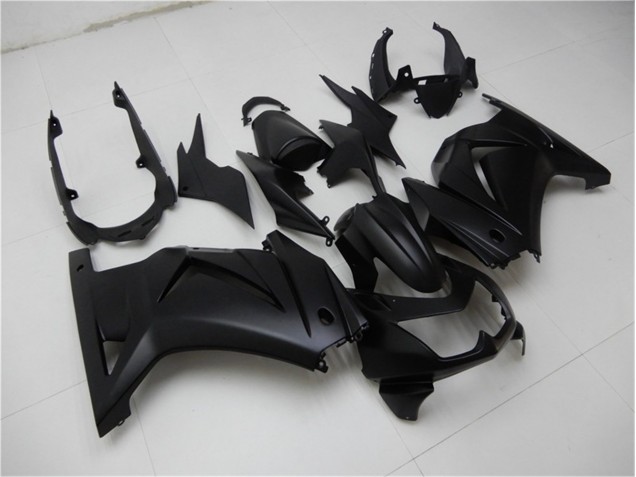 Kit Completo Carenagem Moto Kawasaki EX250 2008-2012 - Preto Fosco
