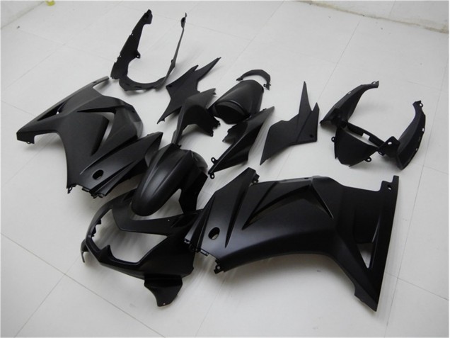 Kit Completo Carenagem Moto Kawasaki EX250 2008-2012 - Preto Fosco