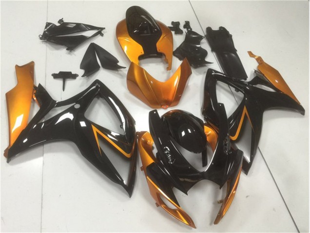Carroçaria Moto Suzuki GSXR 600 / 750 K6 2006-2007 - Preto Laranja