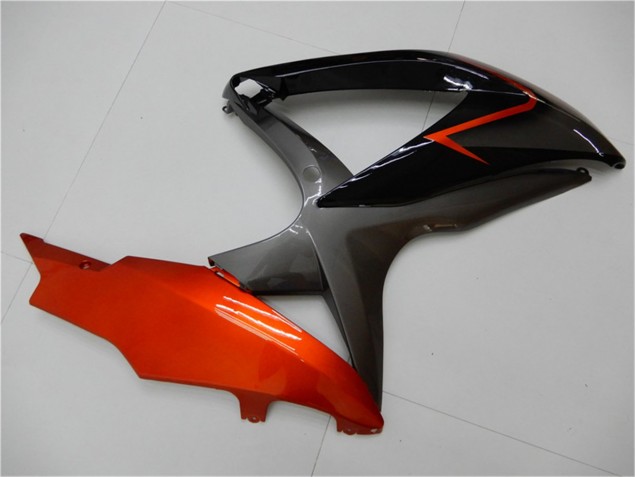 Carenagem Moto Suzuki GSXR 600 / 750 K8 2008-2010 - Preto Laranja Cinzento Carenagem Moto Suzuki GSXR 600 / 750 K8 2008-2010 - Preto Laranja Cinzento