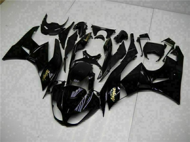Carenagem Moto Kawasaki ZX6R 2009-2012 - Preto Ouro Ninja Carenagem Moto Kawasaki ZX6R 2009-2012 - Preto Ouro Ninja