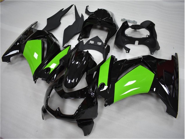 Kits Carenagem Moto Kawasaki EX250 2008-2012 - Preto Verde