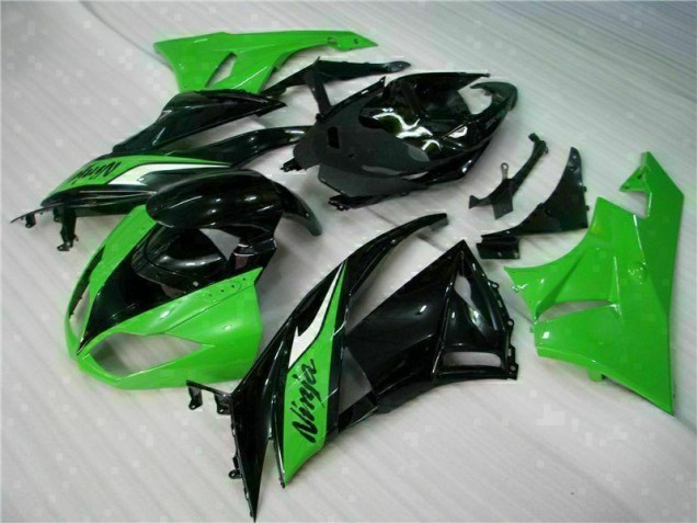 Carenagem Moto Kawasaki ZX6R 2009-2012 - Preto Verde Carenagem Moto Kawasaki ZX6R 2009-2012 - Preto Verde