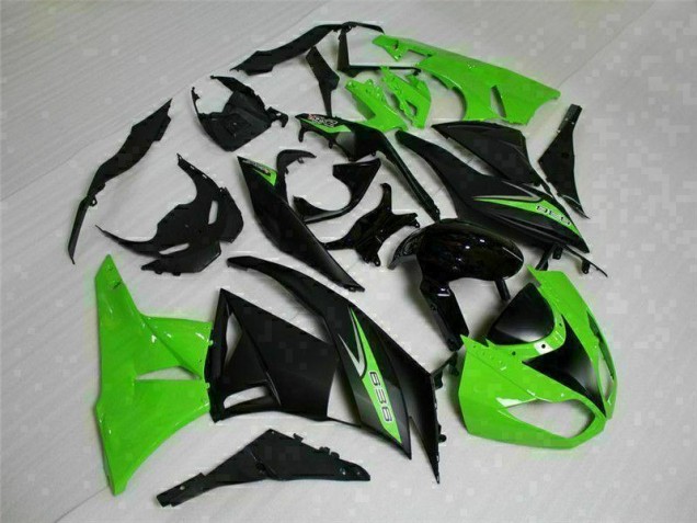 Carenagem Moto Kawasaki ZX6R 2009-2012 - Preto Verde 636 Carenagem Moto Kawasaki ZX6R 2009-2012 - Preto Verde 636