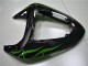 Carenagem Moto Kawasaki ZX10R 2006-2007 - Preto Verde Chama Carenagem Moto Kawasaki ZX10R 2006-2007 - Preto Verde Chama