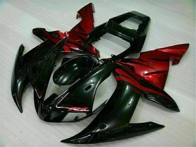 Kit Carenagem Moto Yamaha R1 2002-2003 - Preto Vermelho Kit Carenagem Moto Yamaha R1 2002-2003 - Preto Vermelho