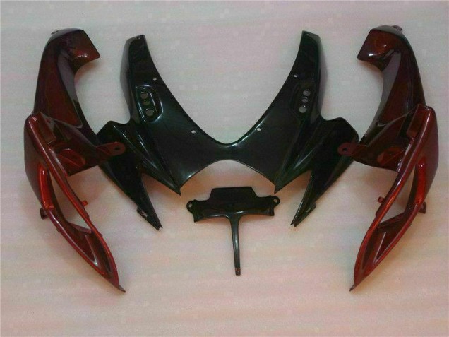 Moto Plásticos Suzuki GSXR 600 / 750 K6 2006-2007 - Preto Vermelho Moto Plásticos Suzuki GSXR 600 / 750 K6 2006-2007 - Preto Vermelho