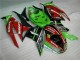 Carenagem Moto Kawasaki ZX6R 2009-2012 - Preto Vermelho Verde Motocard Carenagem Moto Kawasaki ZX6R 2009-2012 - Preto Vermelho Verde Motocard