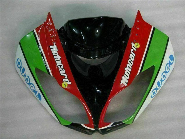 Carenagem Moto Kawasaki ZX6R 2009-2012 - Preto Vermelho Verde Motocard Carenagem Moto Kawasaki ZX6R 2009-2012 - Preto Vermelho Verde Motocard