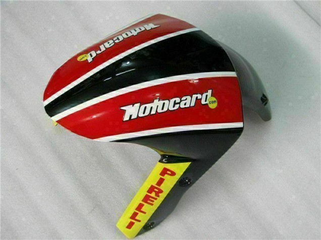 Carenagem Moto Kawasaki ZX6R 2009-2012 - Preto Vermelho Verde Motocard Carenagem Moto Kawasaki ZX6R 2009-2012 - Preto Vermelho Verde Motocard