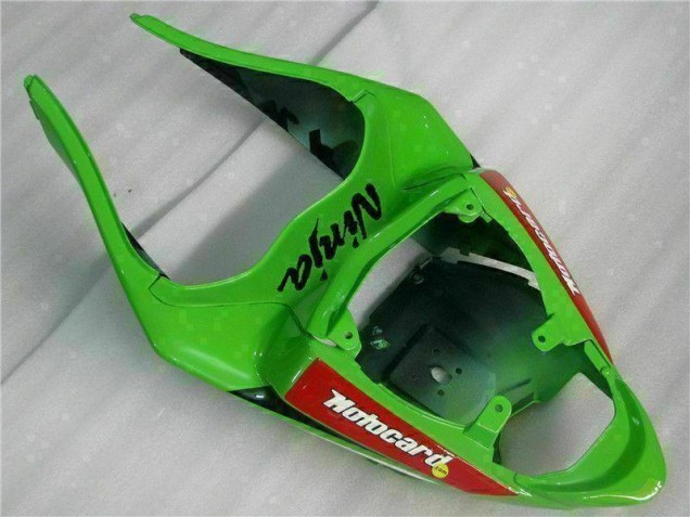 Carenagem Moto Kawasaki ZX6R 2009-2012 - Preto Vermelho Verde Motocard Carenagem Moto Kawasaki ZX6R 2009-2012 - Preto Vermelho Verde Motocard