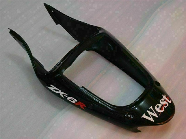 Carenagem Moto Kawasaki ZX6R 2003-2004 - Preto West Ninja Carenagem Moto Kawasaki ZX6R 2003-2004 - Preto West Ninja