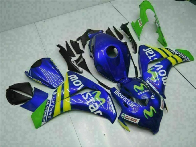 Carenagem Moto Honda CBR 1000RR 2008-2011 - Verde Azul Carenagem Moto Honda CBR 1000RR 2008-2011 - Verde Azul