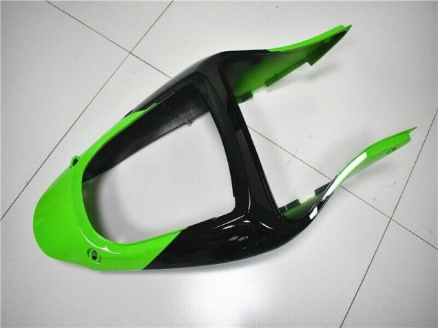 Carenagem Moto Kawasaki ZX6R 2000-2002 - Verde Branco Preto