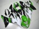 Carenagem Moto Kawasaki ZX6R 2013-2018 - Verde Branco Preto