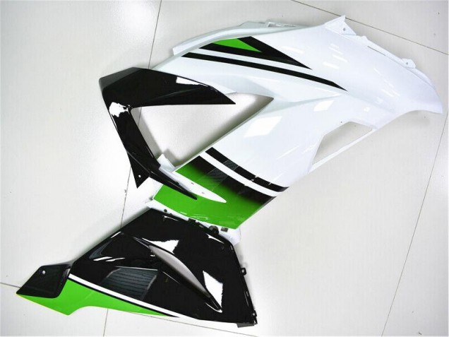 Carenagem Moto Kawasaki ZX6R 2013-2018 - Verde Branco Preto
