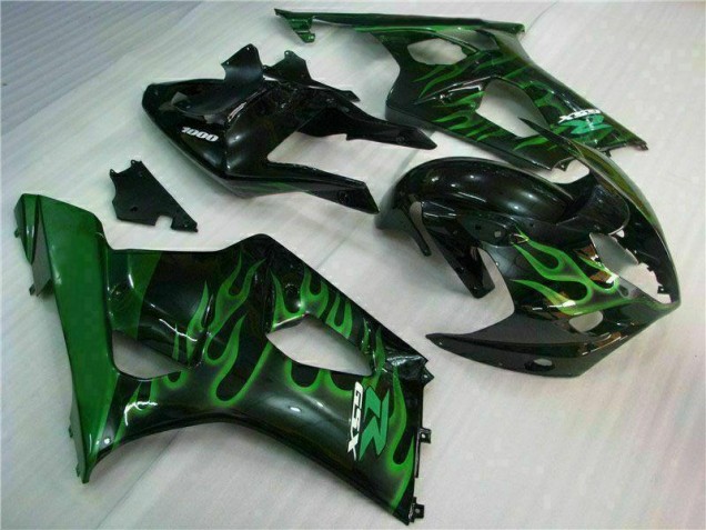 Carenagem Moto Suzuki GSXR 1000 K3 2003-2004 - Verde Preto Carenagem Moto Suzuki GSXR 1000 K3 2003-2004 - Verde Preto