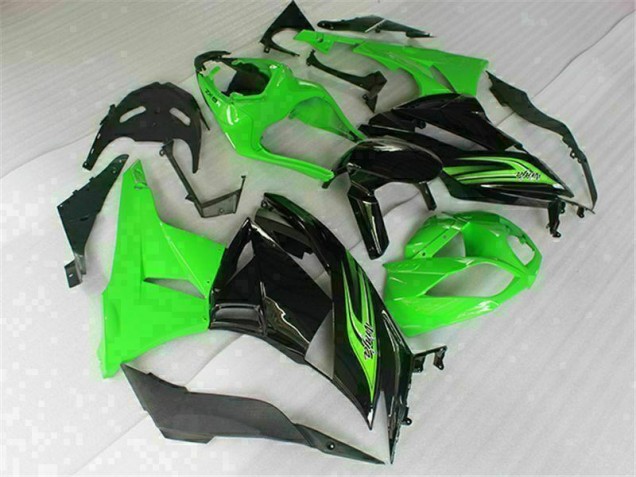 Carroçaria Moto Kawasaki ZX6R 2009-2012 - Verde Preto