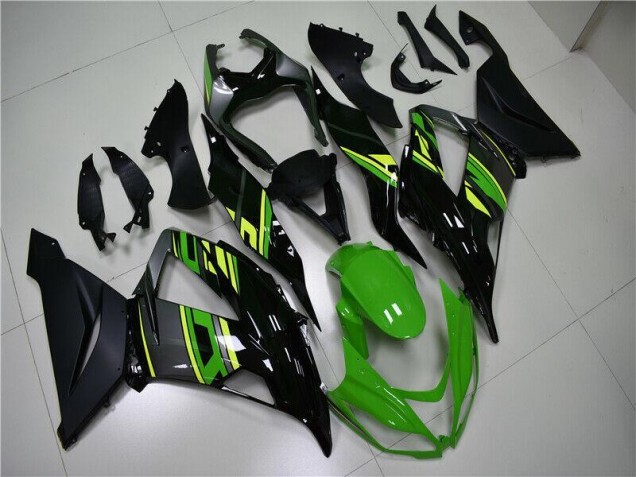 Kits Carenagem Moto Kawasaki ZX6R 2013-2018 - Verde Preto