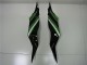 Moto Plásticos Kawasaki ZX6R 2013-2018 - Verde Preto Moto Plásticos Kawasaki ZX6R 2013-2018 - Verde Preto